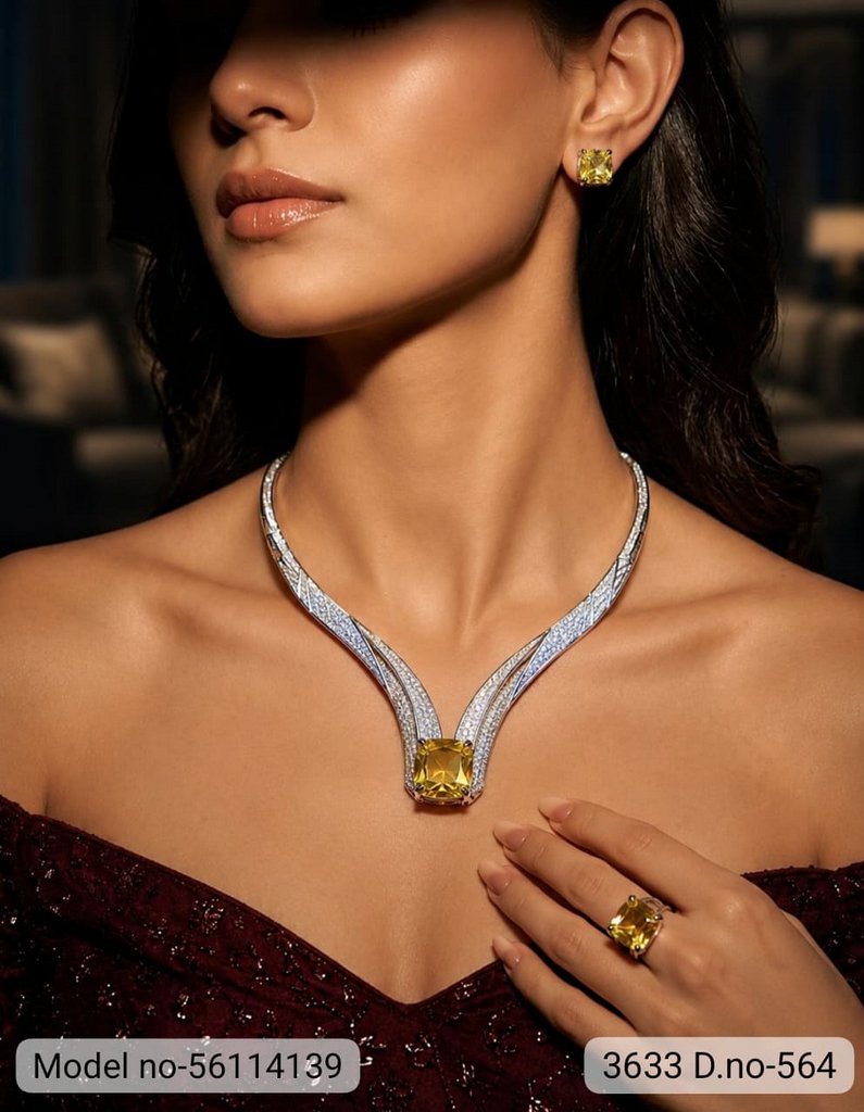 Cz Jewelry Set | Classic Pattern - Amaara World