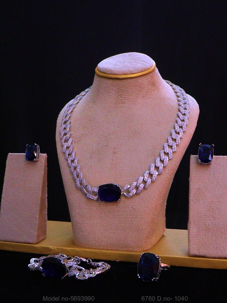 Original Cz Traditional Necklace - Style 1 - Amaara World