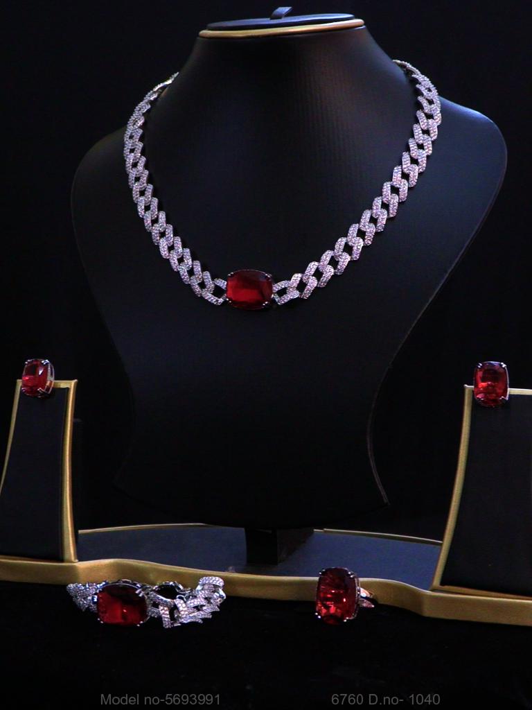 Original Cz Traditional Necklace - Style 2 - Amaara World