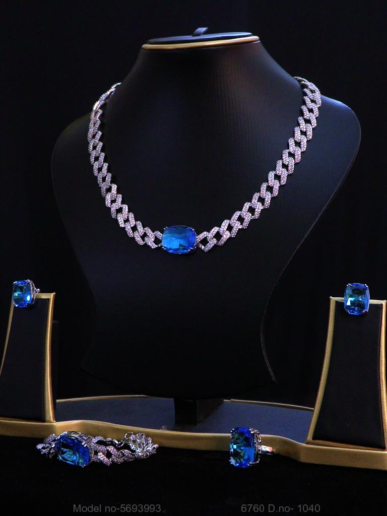 Original Cz Traditional Necklace - Style 4 - Amaara World