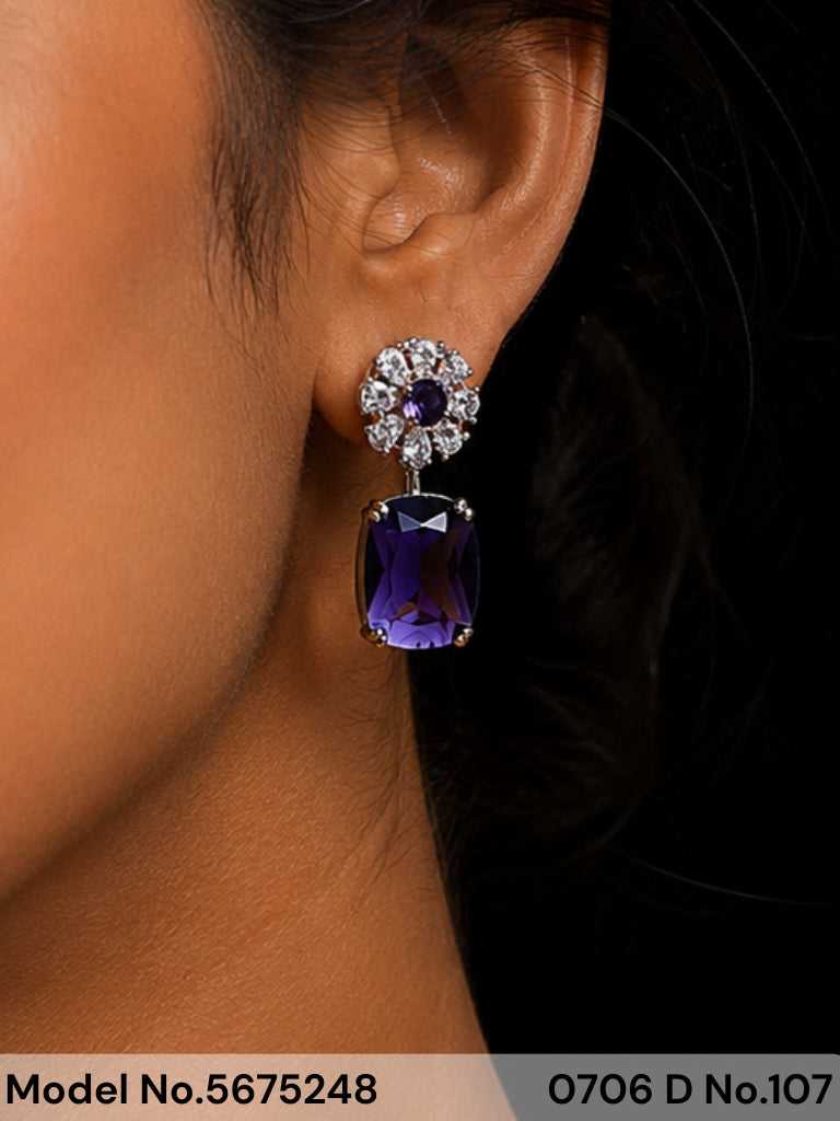 CZ Earrings - Style 8 - Amaara World