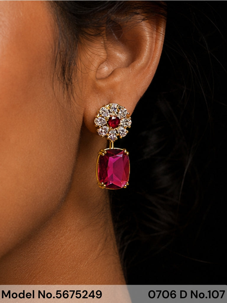 CZ Earrings - Style 9 - Amaara World