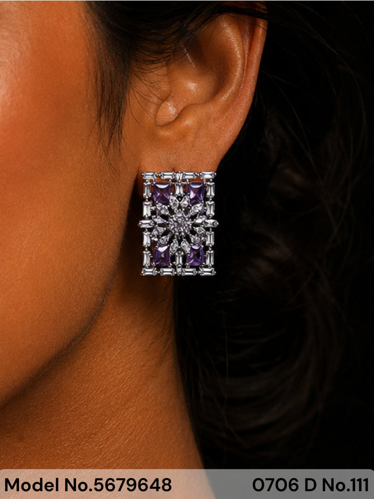 CZ Earrings - Style 7 - Amaara World