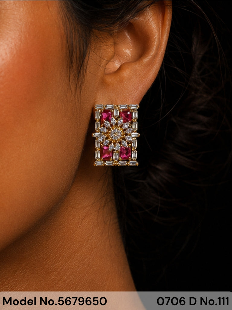 CZ Earrings - Style 9 - Amaara World