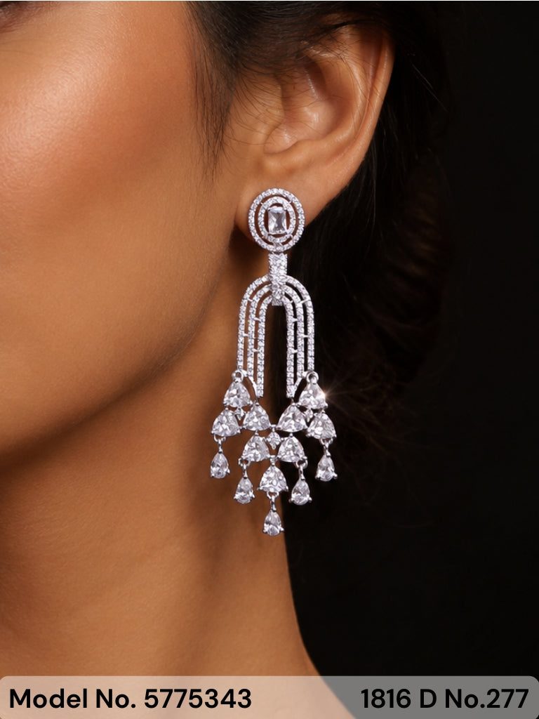 Real Zircon | Fashion AD Earrings - Style 1 - Amaara World