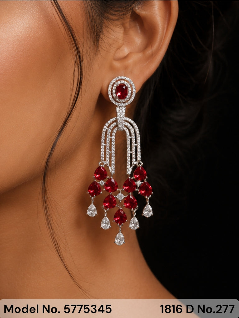 Real Zircon | Fashion AD Earrings - Style 3 - Amaara World