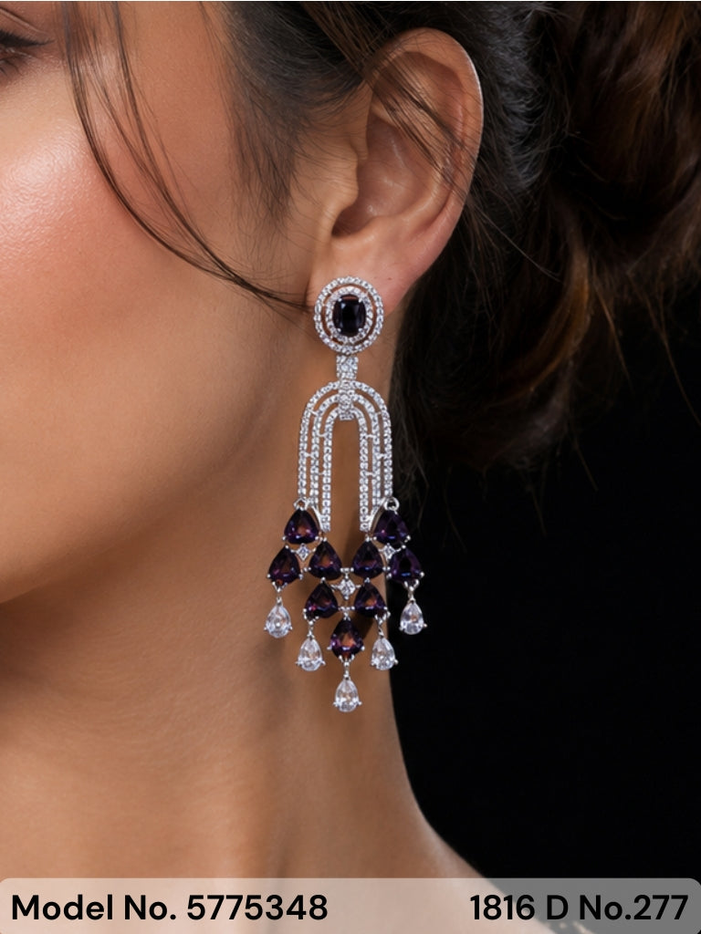 Real Zircon | Fashion AD Earrings - Style 6 - Amaara World