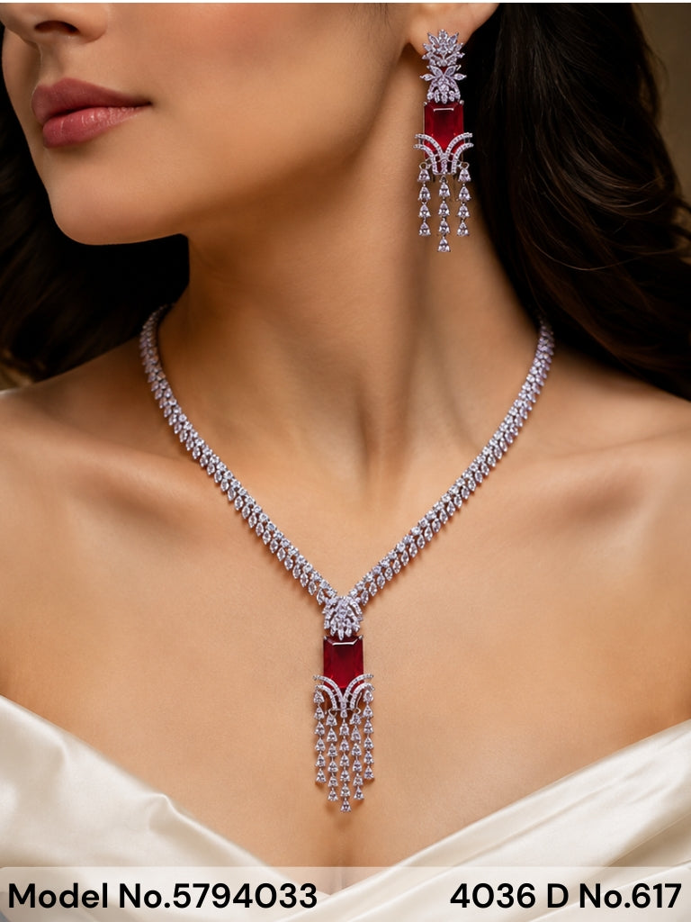 Original Cz Traditional Necklace - Amaara World