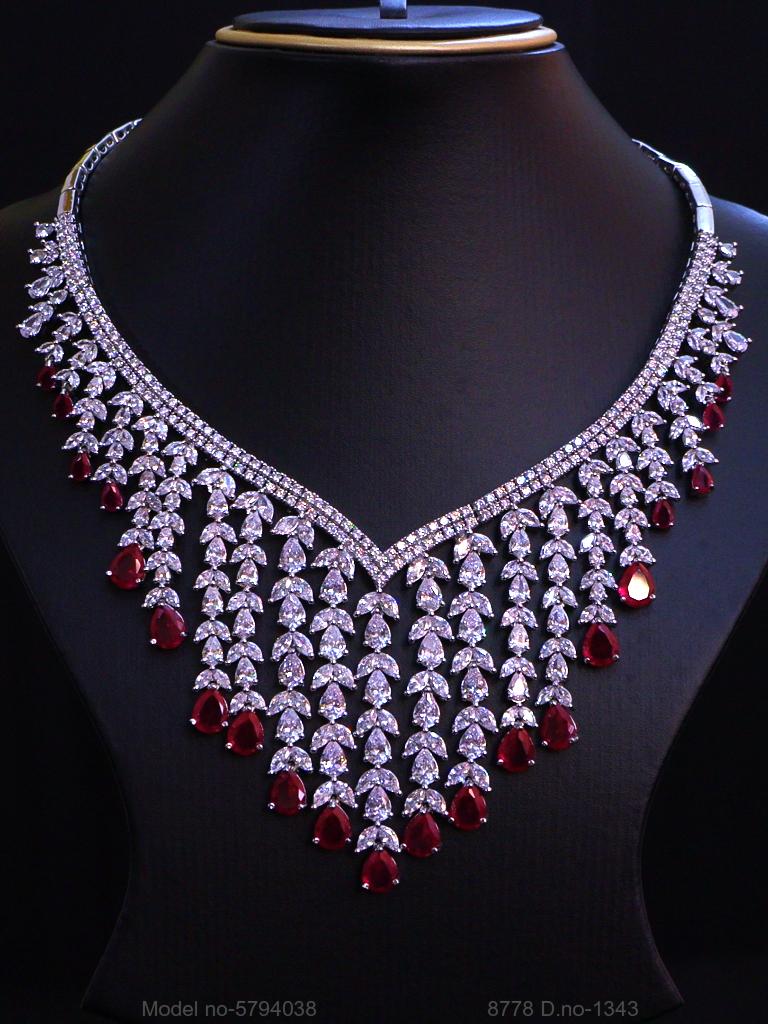 Handmade Traditional Masterpiece Zircon Jewelry Set - View 3