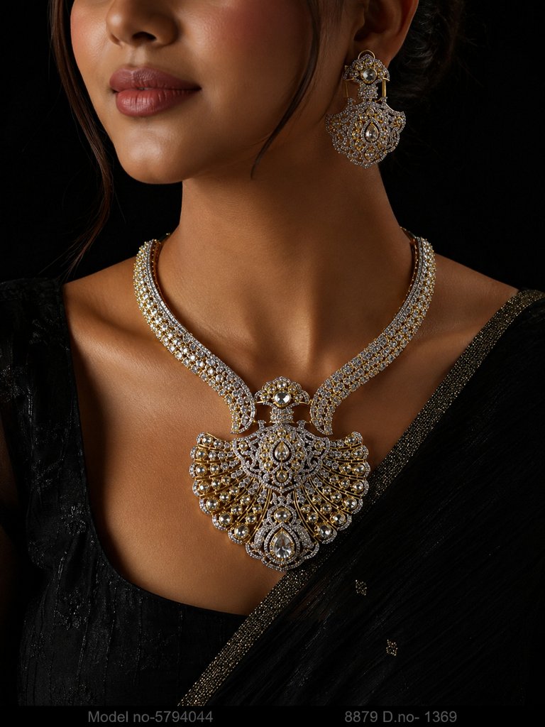 Original Zircon Necklace Set - Style 1 - Amaara World