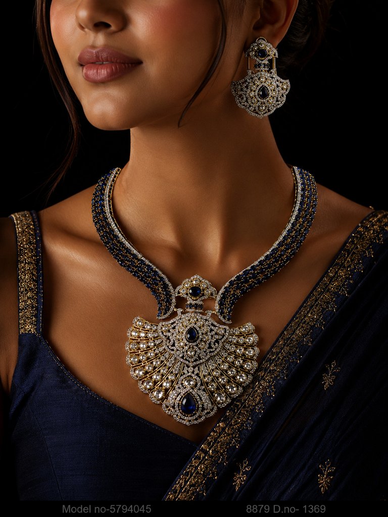 Original Zircon Necklace Set - Style 2 - Amaara World
