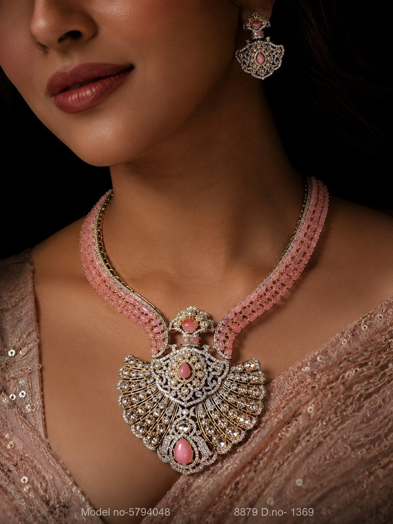 Original Zircon Necklace Set - Style 5 - Amaara World