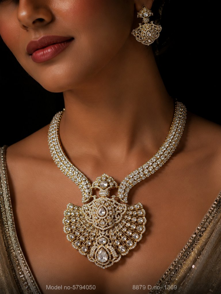 Original Zircon Necklace Set - Style 7 - Amaara World