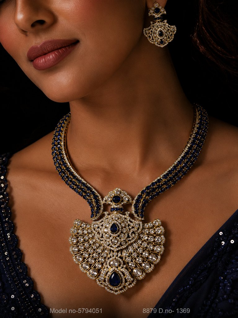 Original Zircon Necklace Set - Style 8 - Amaara World