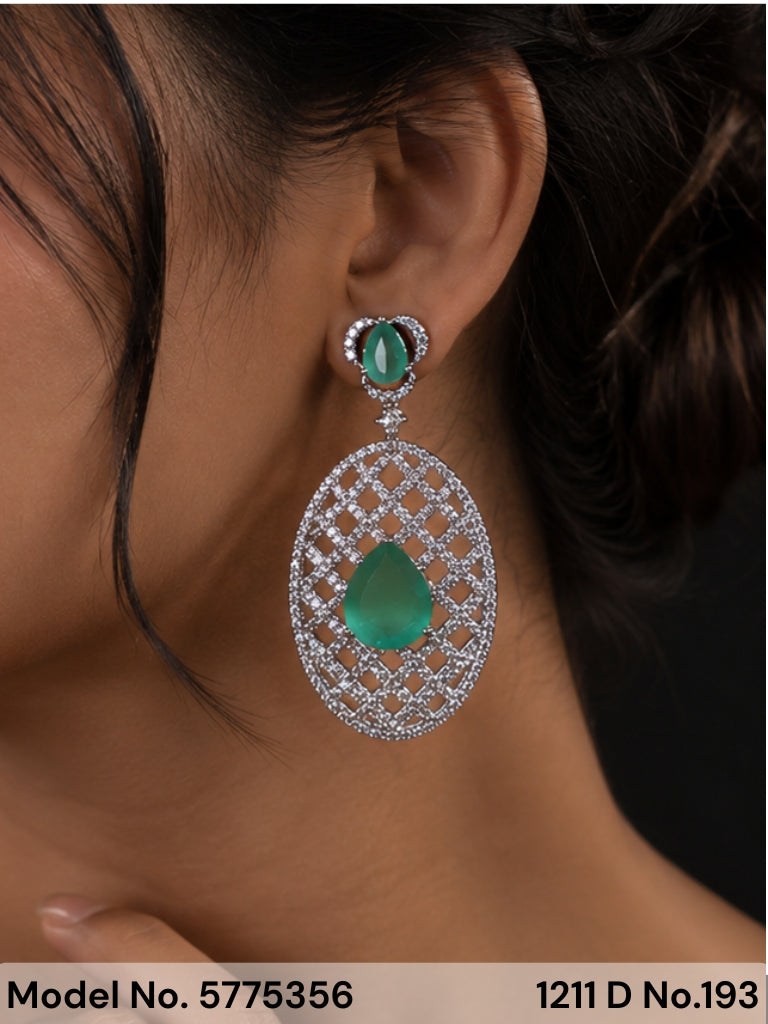 Diamond Replica Long Earrings - Style 7 - Amaara World