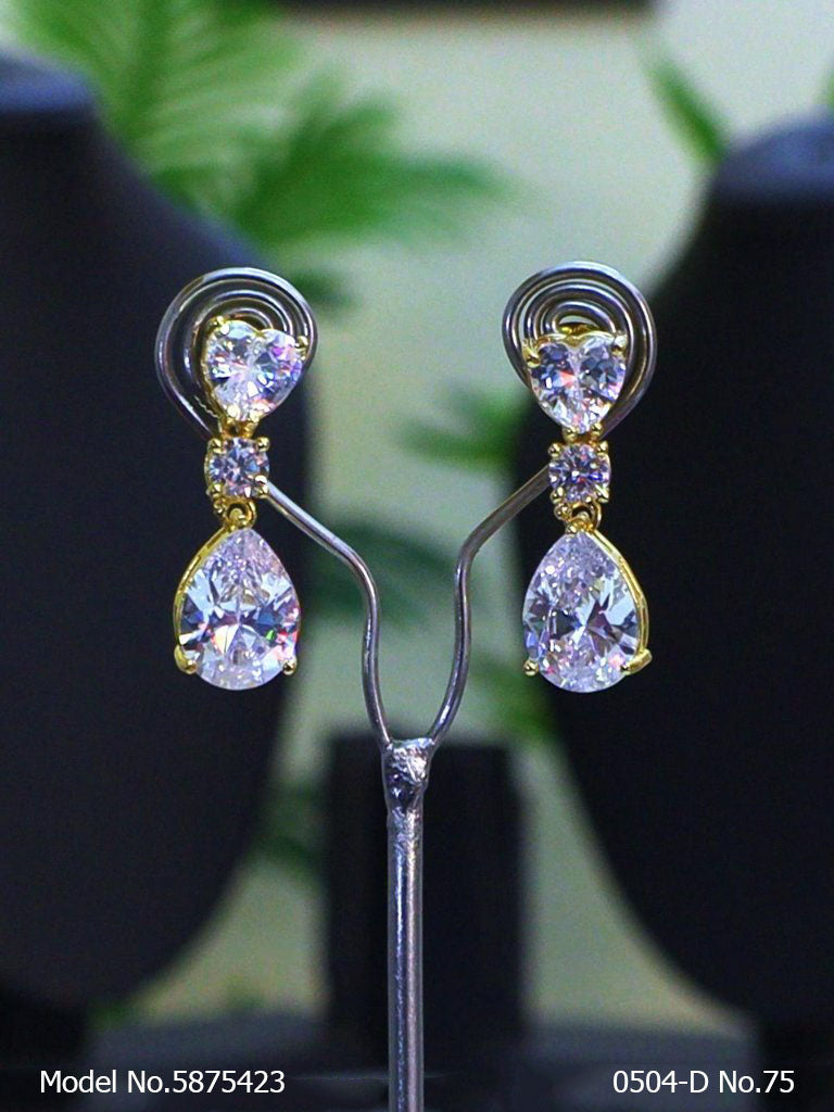 CZ Earrings - Style 7 - Amaara World