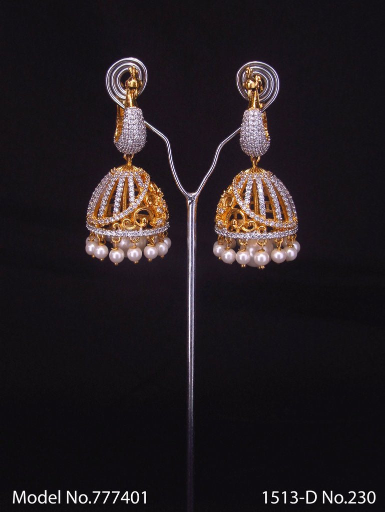 Imitation Jewelry | Cz Earrings - Style 1 - Amaara World