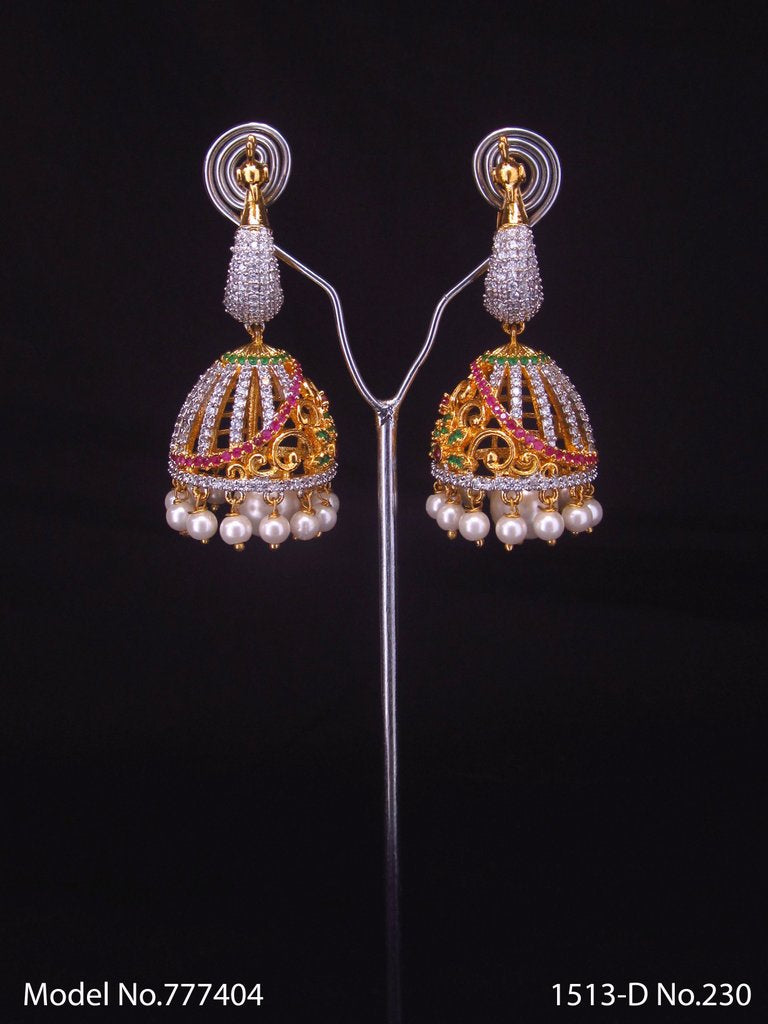 Imitation Jewelry | Cz Earrings - Style 2 - Amaara World
