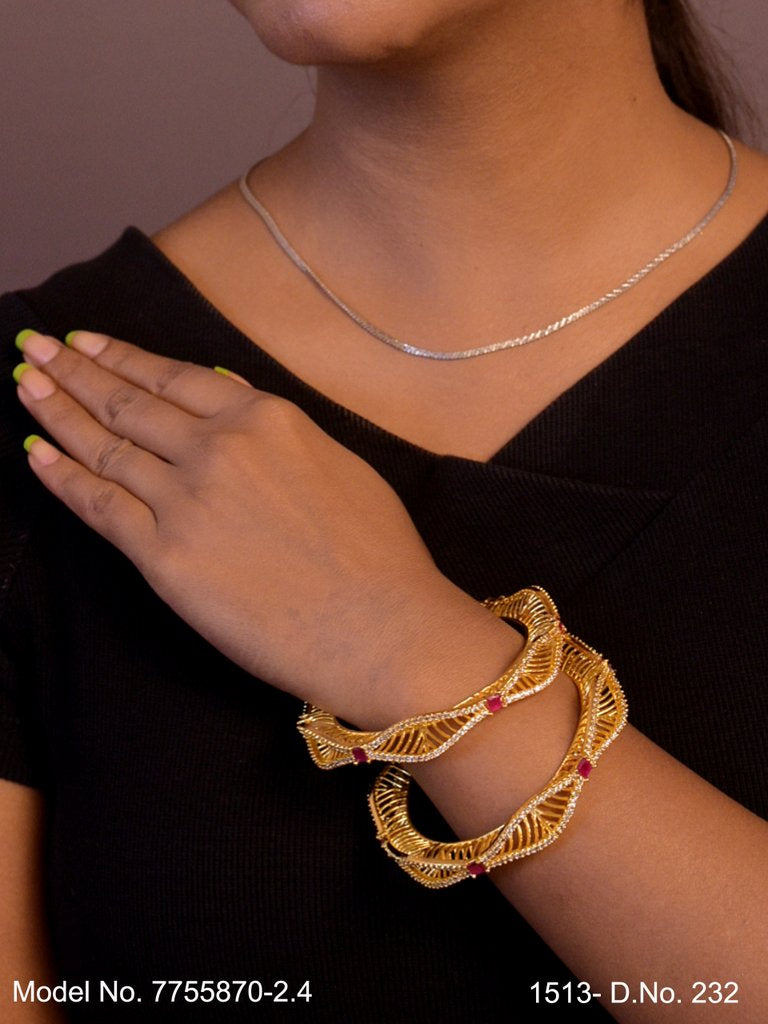 Luxury Line Bangles - View 2 - Amaara World