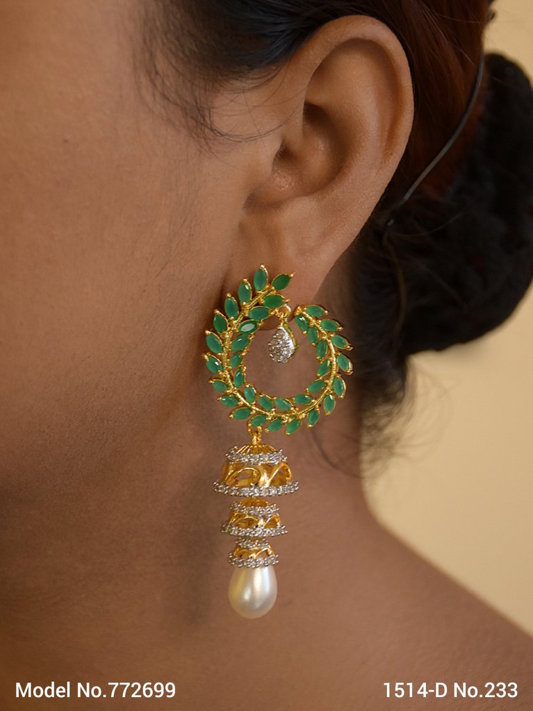 Imitation Jewelry | Cz Earrings - Style 2 - Amaara World