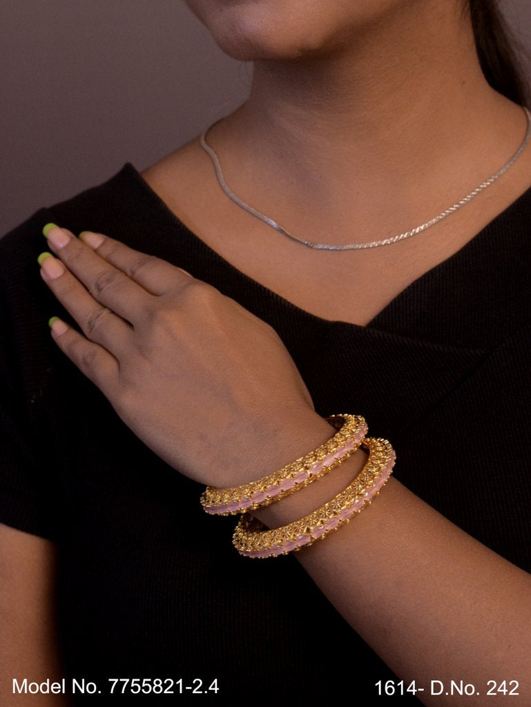 Royal Spark CZ Bangles - View 2 - Amaara World