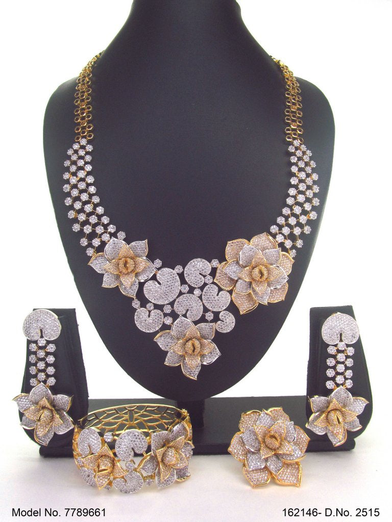 Original Zircon Necklace Set - Style 2 - Amaara World