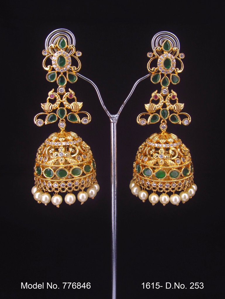 Original Zircon Long Earrings - Style 2 - Amaara World