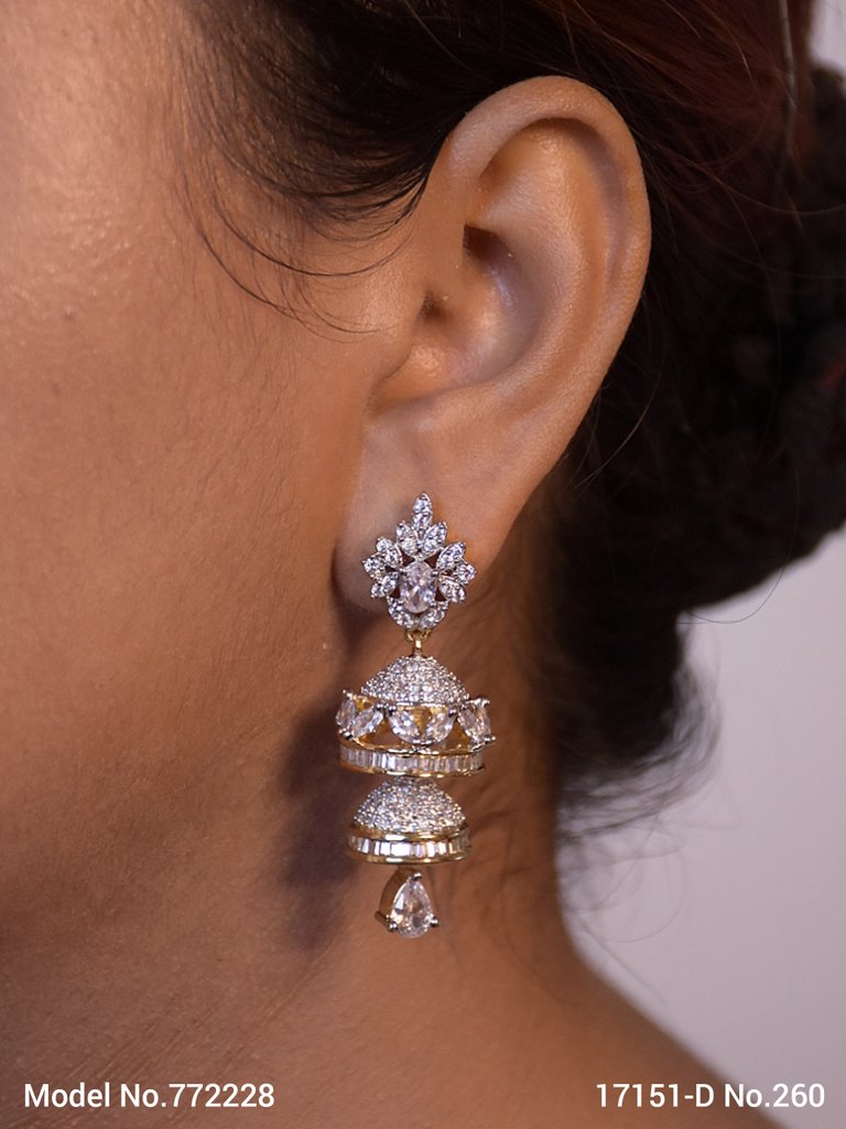 Zircon Earrings can be a Gift - Style 1 - Amaara World