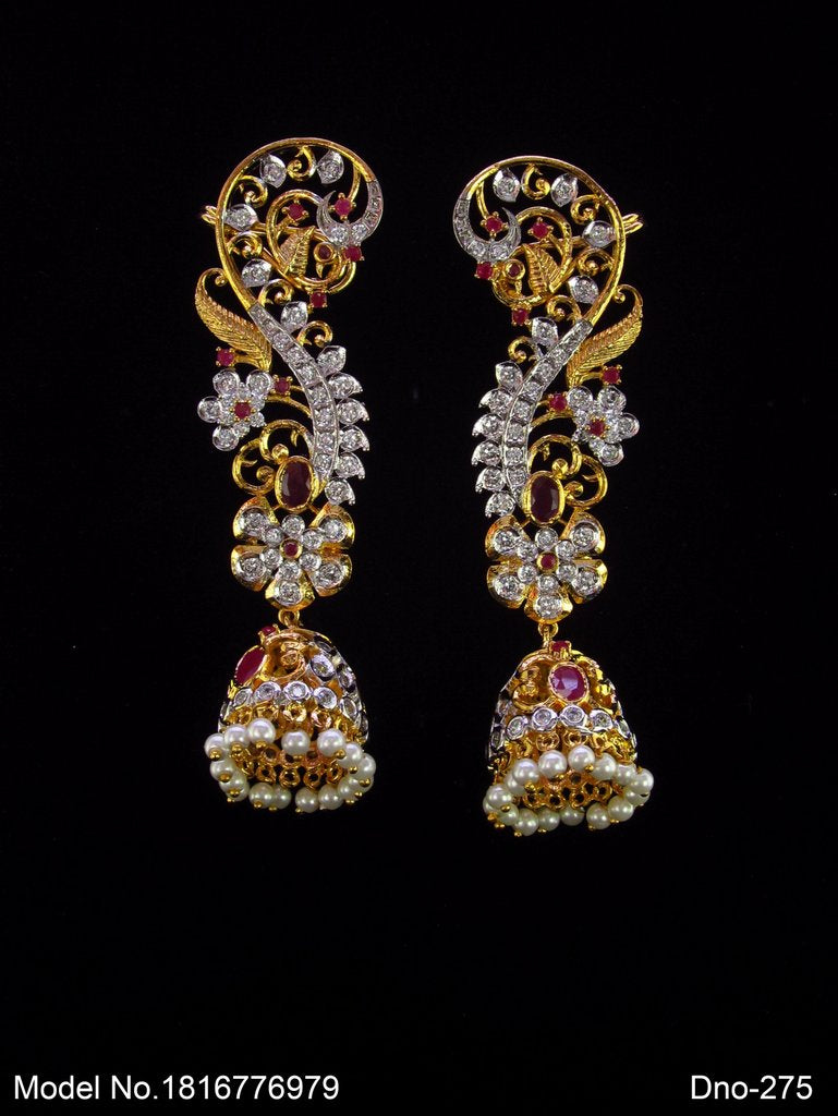 Earrings made of Cubic Zircons - Style 1 - Amaara World