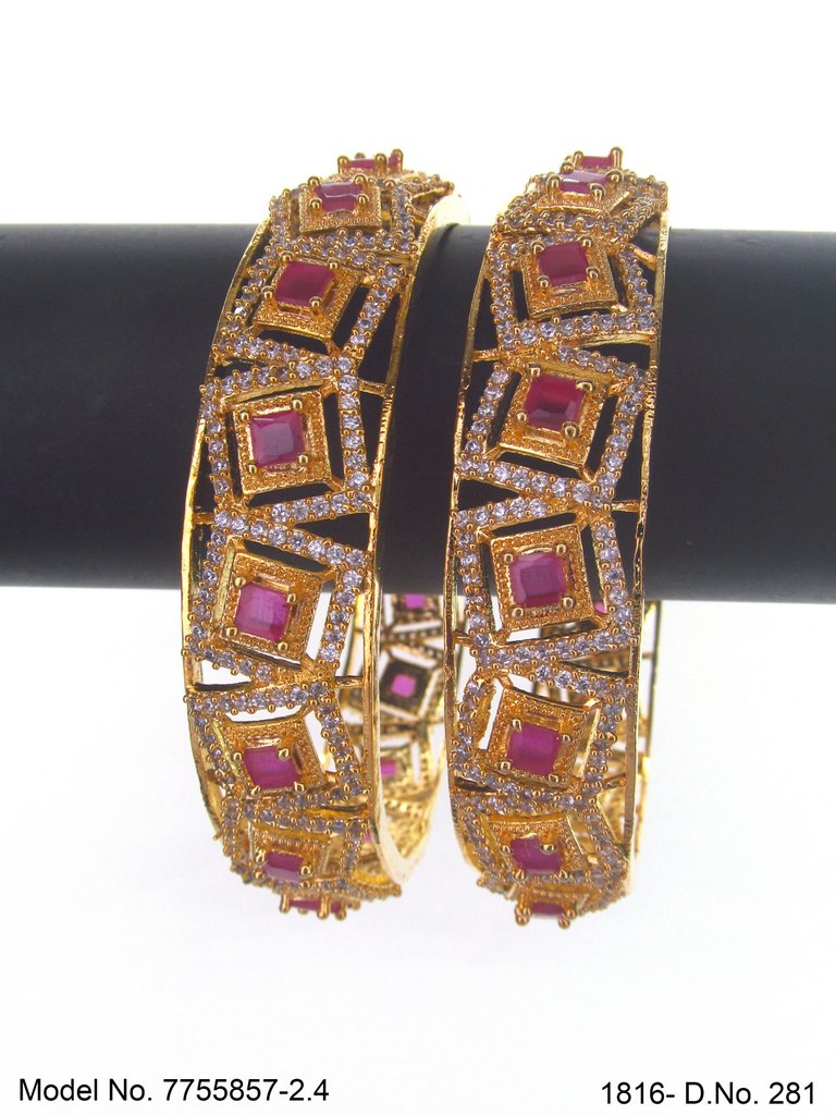 Modern Shine Bangles - Amaara World USA - SKU 7755857