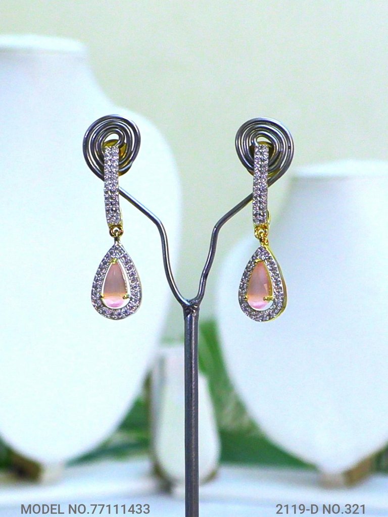 Cz Jewelry Set | Classic Pattern - View 3 - Amaara World