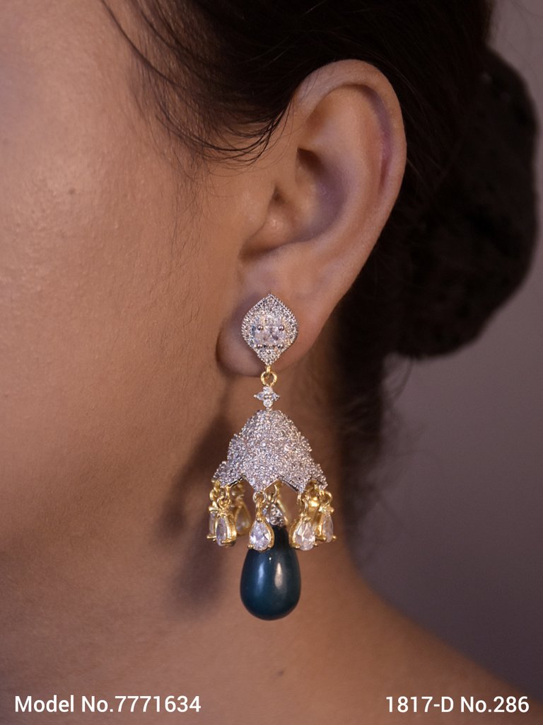 Cz Earrings | Wedding Jewelry - Amaara World USA - SKU 7771634