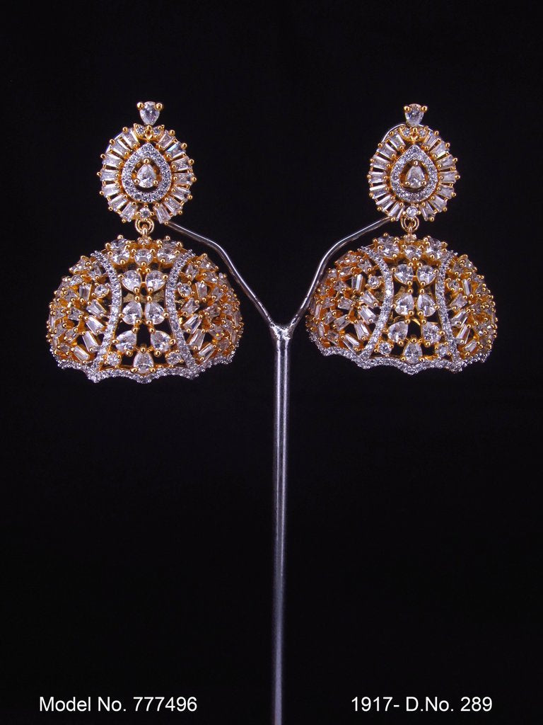 Designer Handmade Cz Earrings - Amaara World USA - SKU 777496