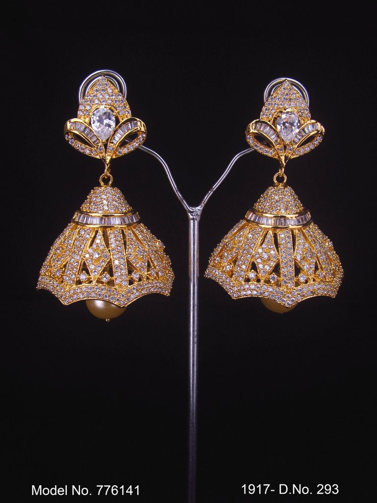 Zircon Earrings | Cz / AD Jewelry - Amaara World USA - SKU 776141