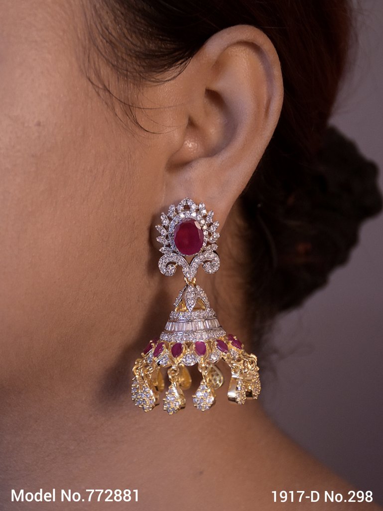 Lab Created Diamond Earrings - Style 1 - Amaara World