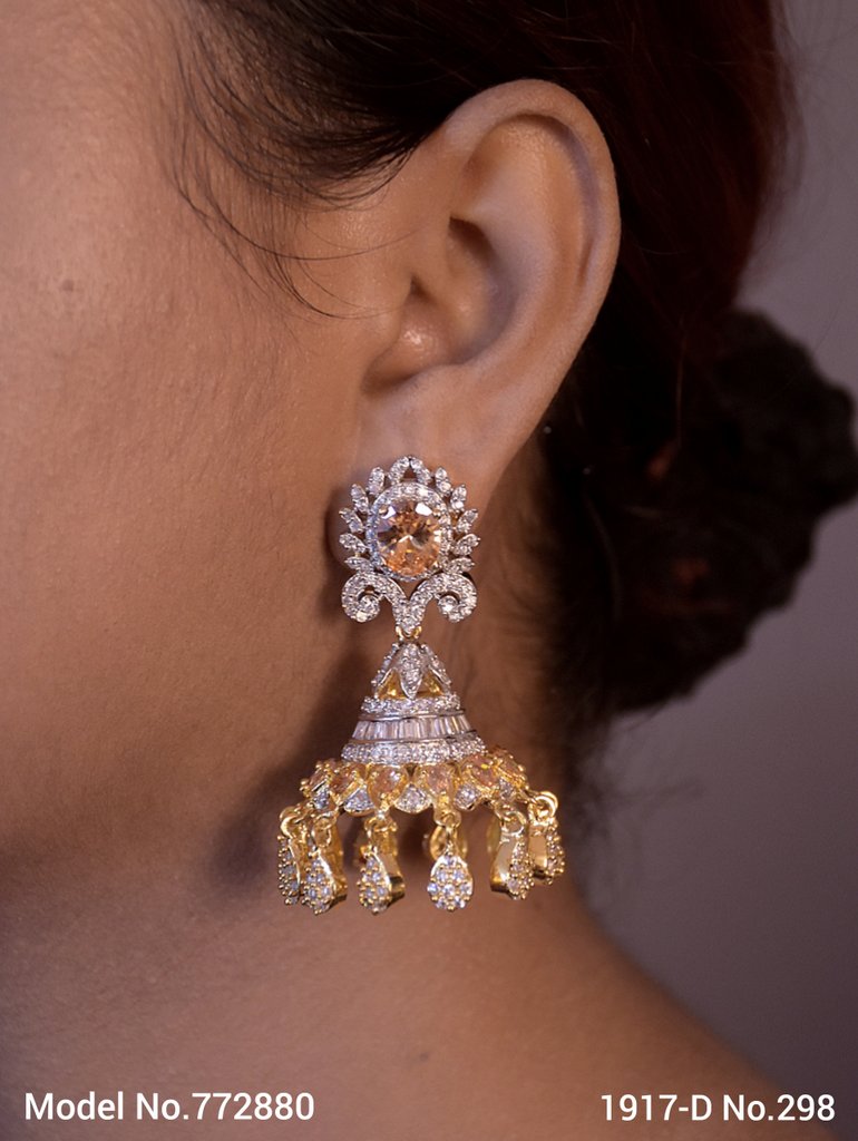 Lab Created Diamond Earrings - Style 2 - Amaara World