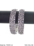 Golden Spark CZ Bangles - Amaara World USA - SKU 7755781