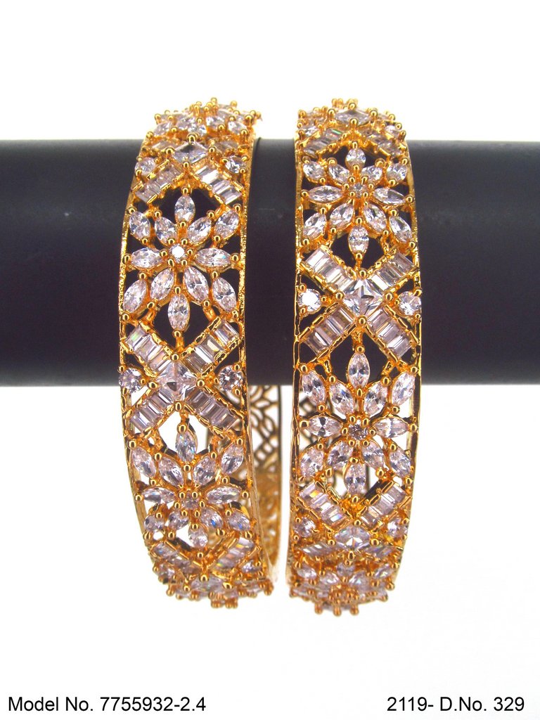 Crystal Shine Bangles - Amaara World USA - SKU 7755932