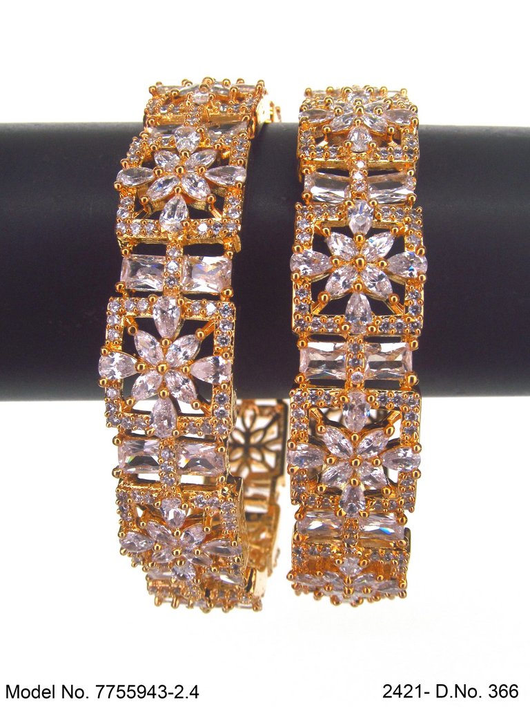 Crystal Shine Bangles - Amaara World USA - SKU 7755943