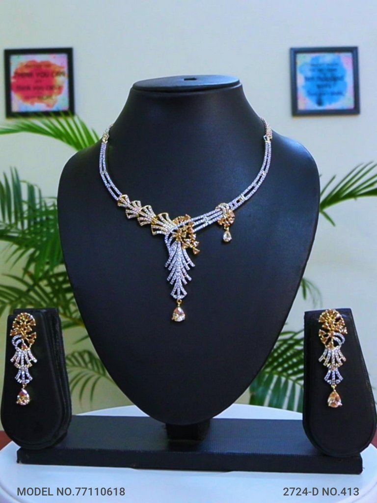Classic Cz Necklace | Light Sets for All Occasions - Style 1 - Amaara World