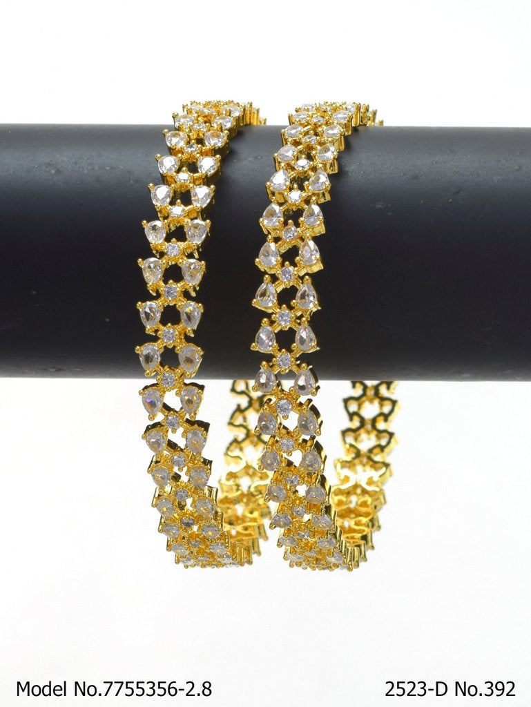 Bridal Bliss CZ Bangles - Amaara World USA - SKU 7755356