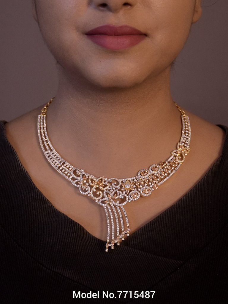 Made In India | Diamond Styled Jewellery Set - View 2 - Amaara World