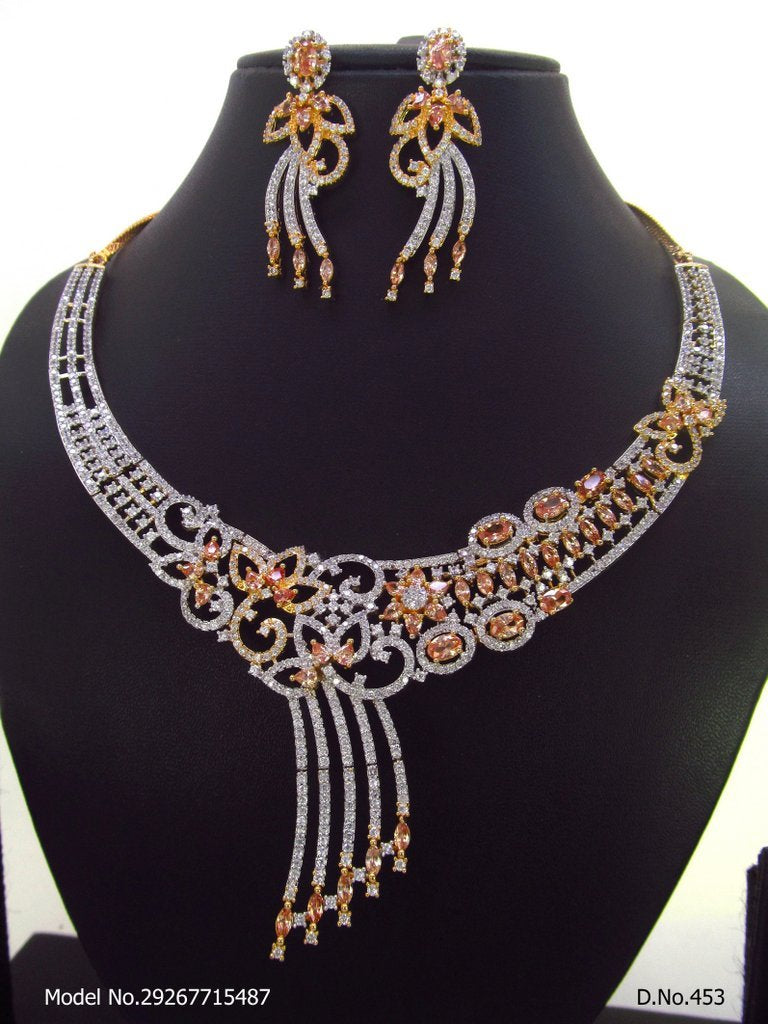 Made In India | Diamond Styled Jewellery Set - View 3 - Amaara World