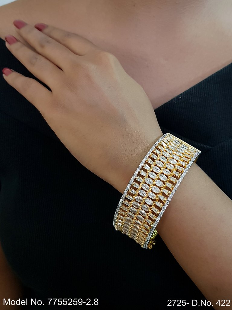 Silver Glow Bangles - View 2 - Amaara World