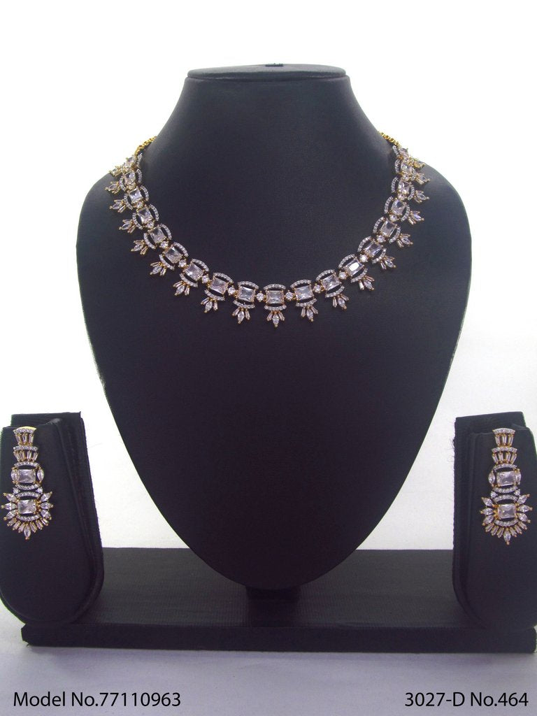 Made in India | Cz Necklace Set - Style 1 - Amaara World