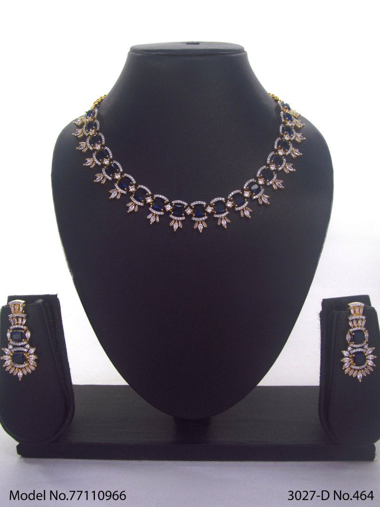 Made in India | Cz Necklace Set - Style 2 - Amaara World