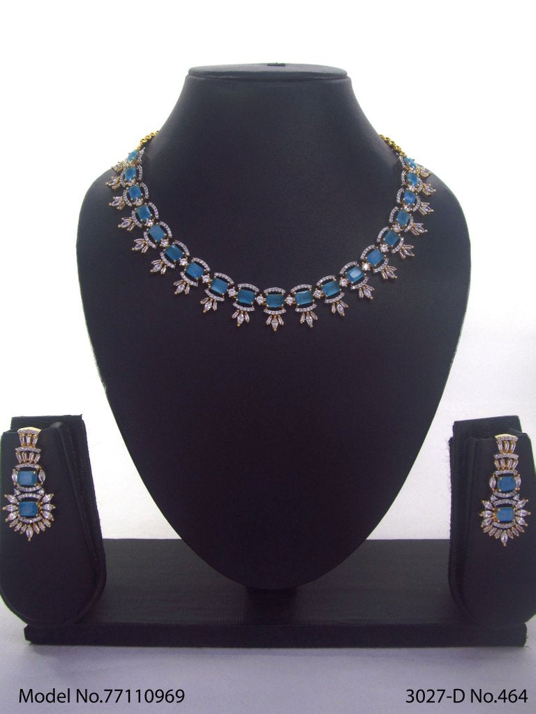 Made in India | Cz Necklace Set - Style 3 - Amaara World