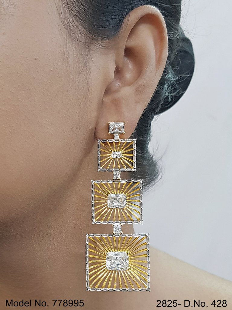 Imitation Jewelry | Cz Earrings - Amaara World USA - SKU 778995