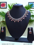 Classic yet Trendy | Cz Fashion Necklace Set - Amaara World USA - SKU 77111687