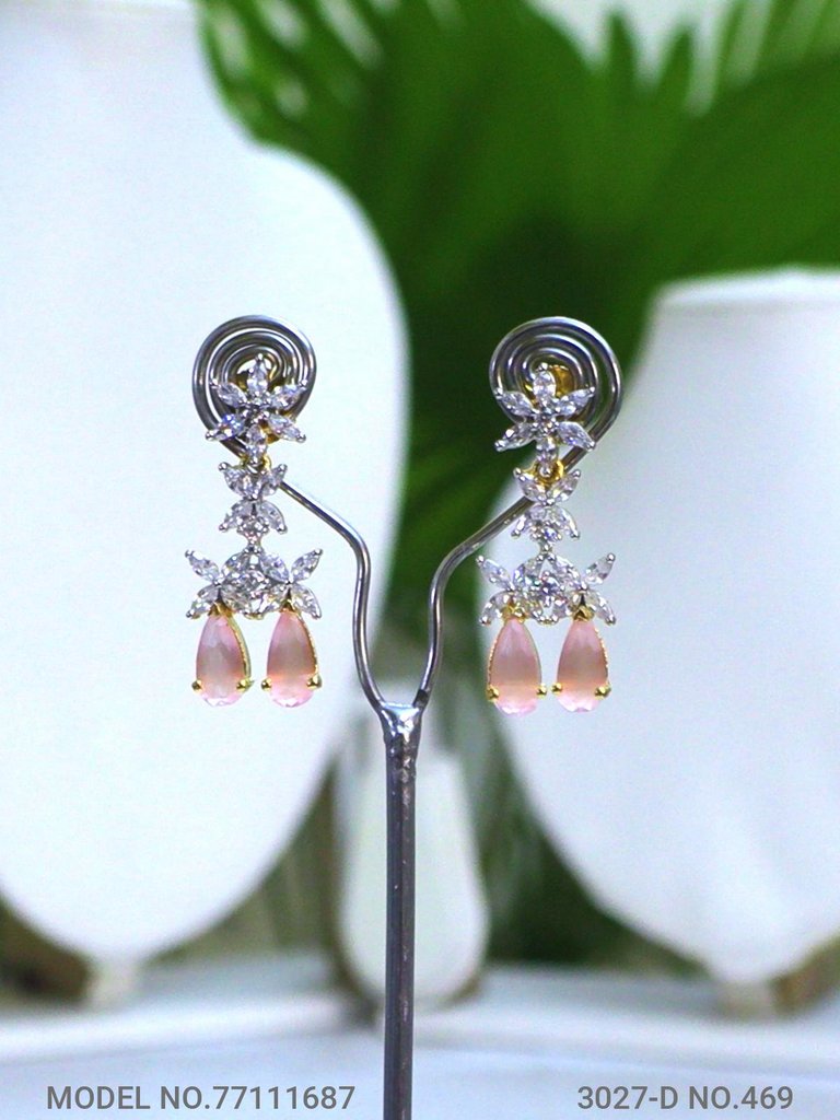 Classic yet Trendy | Cz Fashion Necklace Set - View 3 - Amaara World